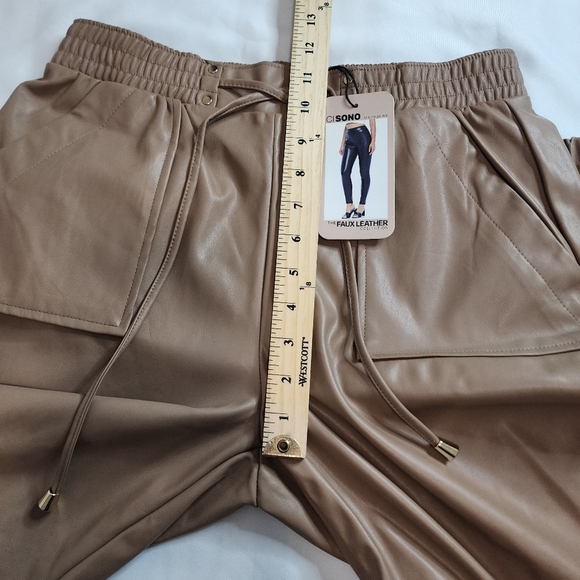 Cisono Faux Leather Pants Size Large - Picture 14 of 16